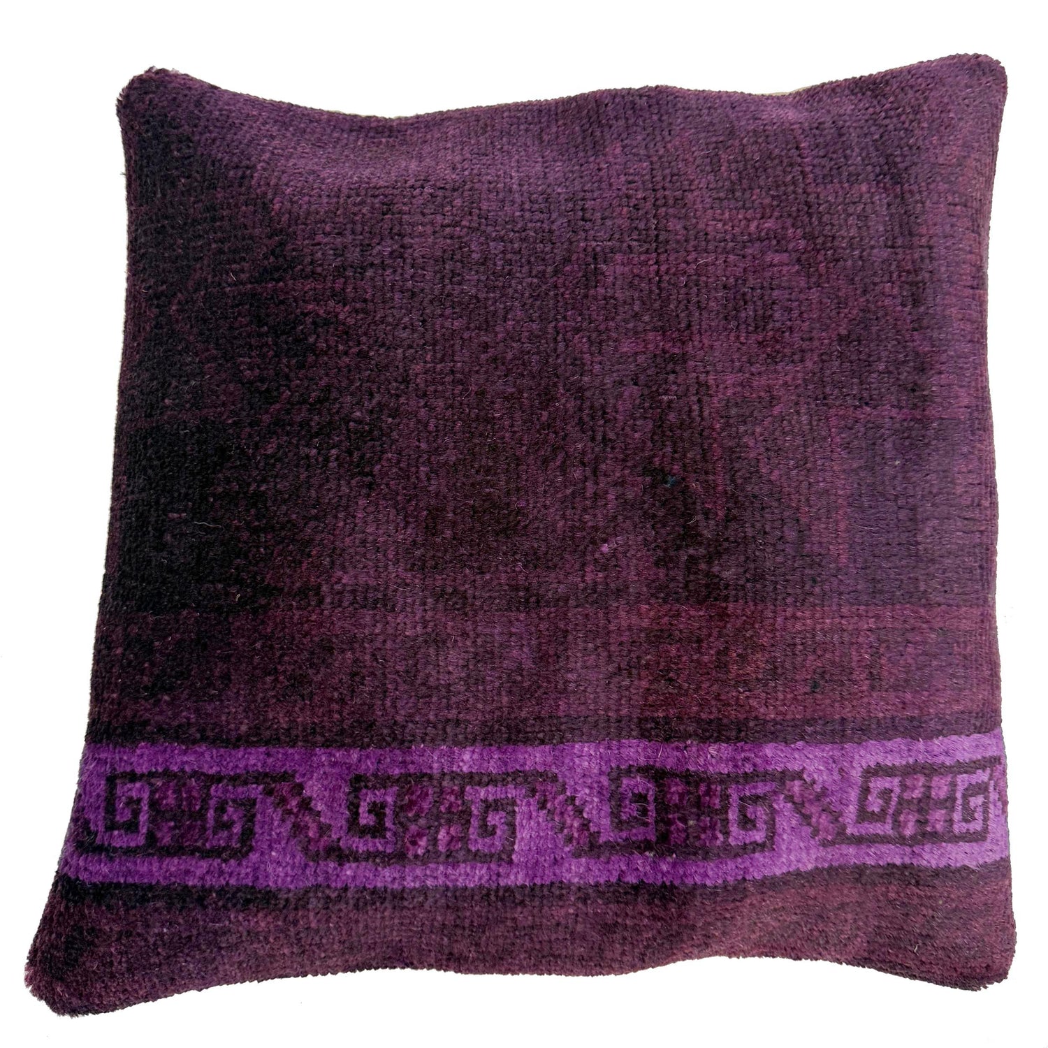Overdyed Carpet Cushion Cover 1' 5" x 1' 6" (ft) - No. 38519