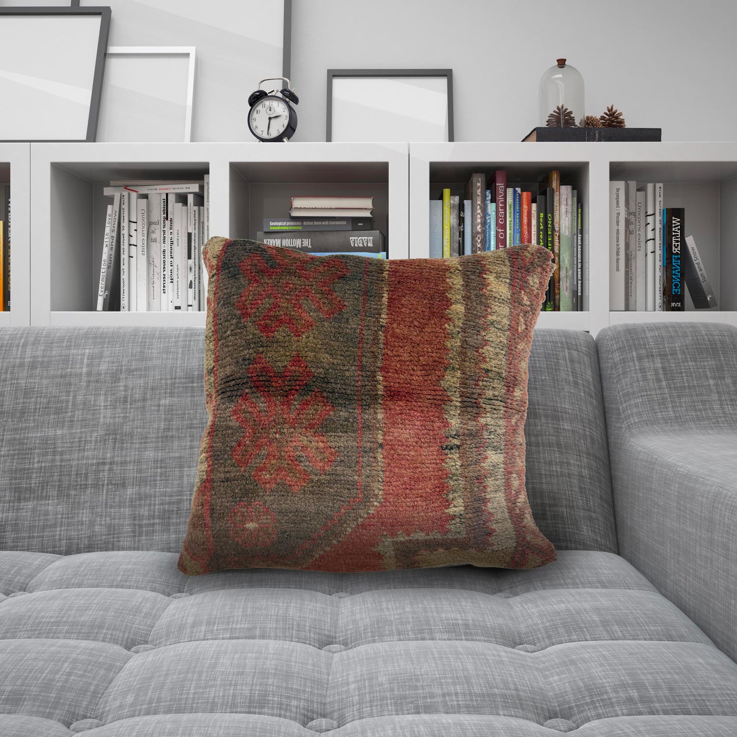 Overdyed Cushion Cover 1' 5" x 1' 5" (ft) - No. 38520