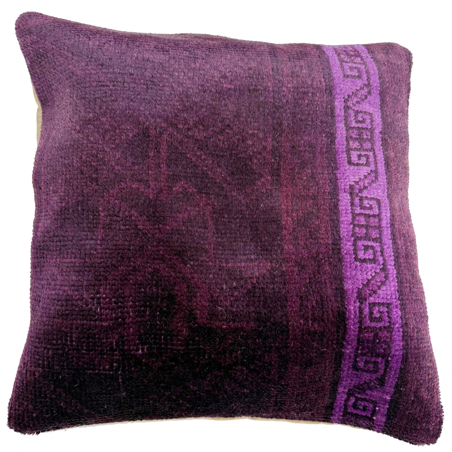 Overdyed Carpet Cushion 1' 5" x 1' 5" (ft) - No. 38522