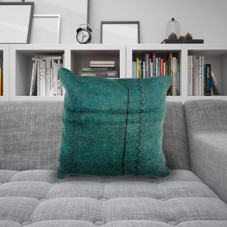 Overdyed Cushion Cover 1' 4" x 1' 4" (ft) - No. 38528