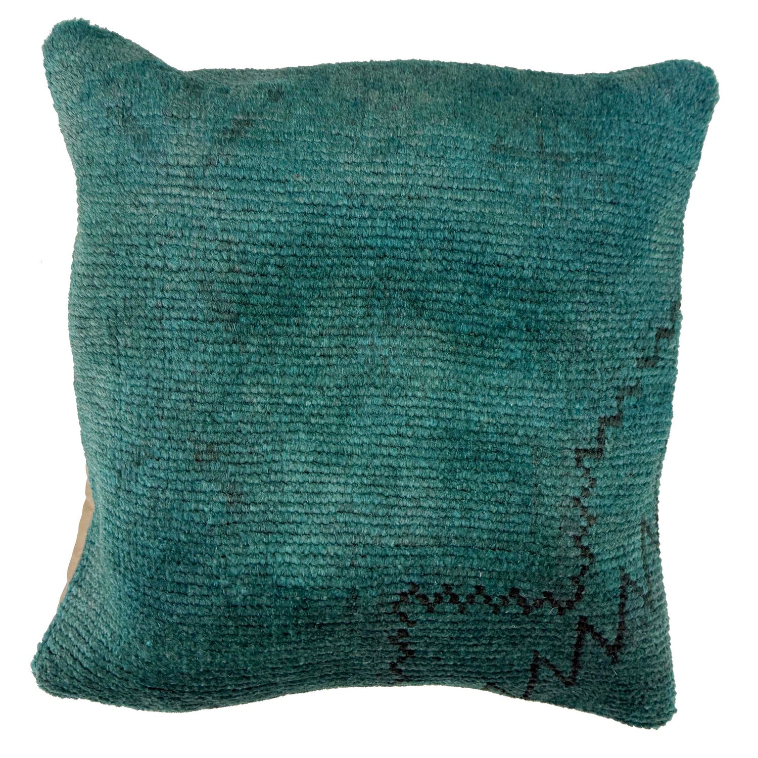 Handmade Overdyed Carpet Cushion 1' 5" x 1' 4" (ft) - No. 38529