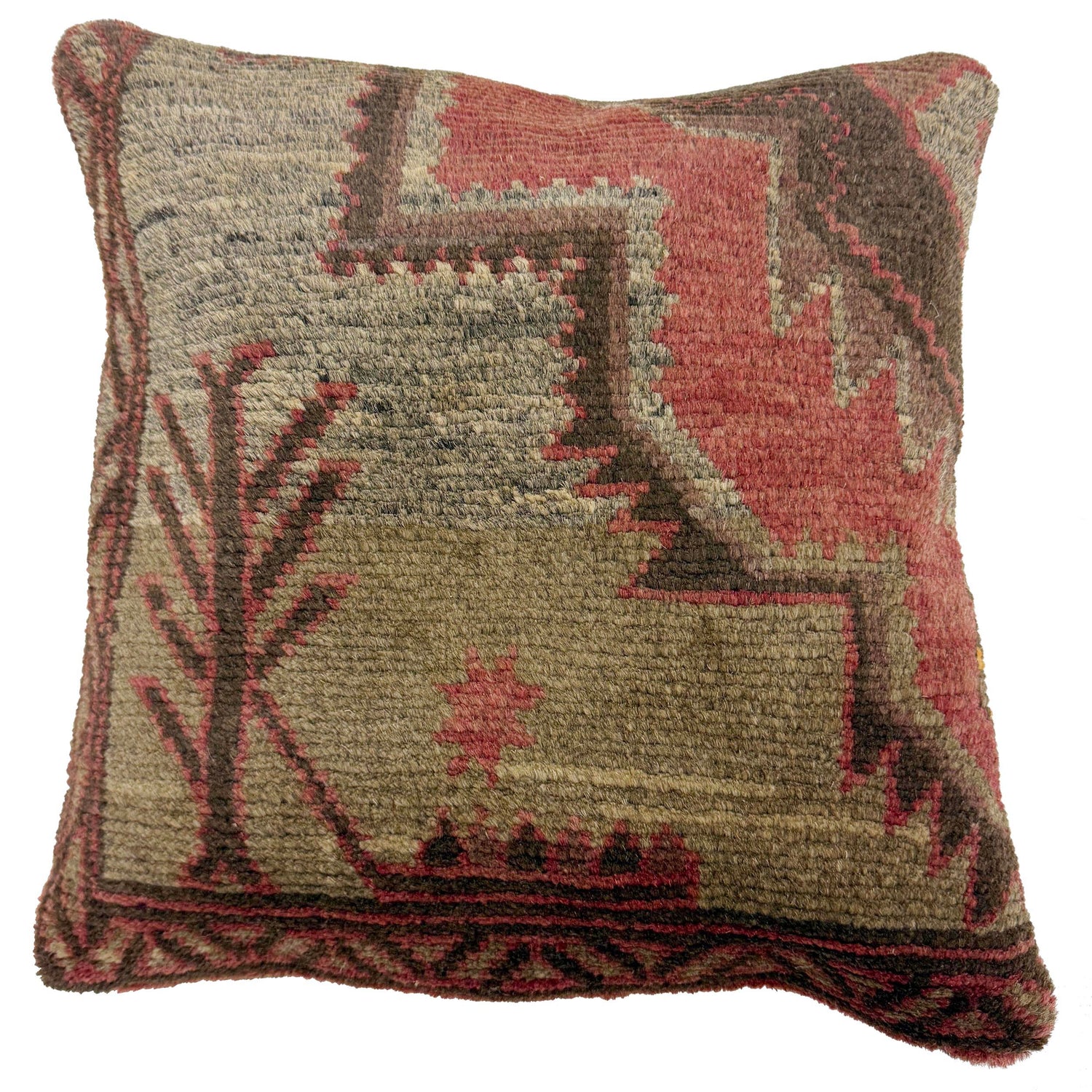 Overdyed Carpet Cushion 1' 5" x 1' 5" (ft) - No. 38533