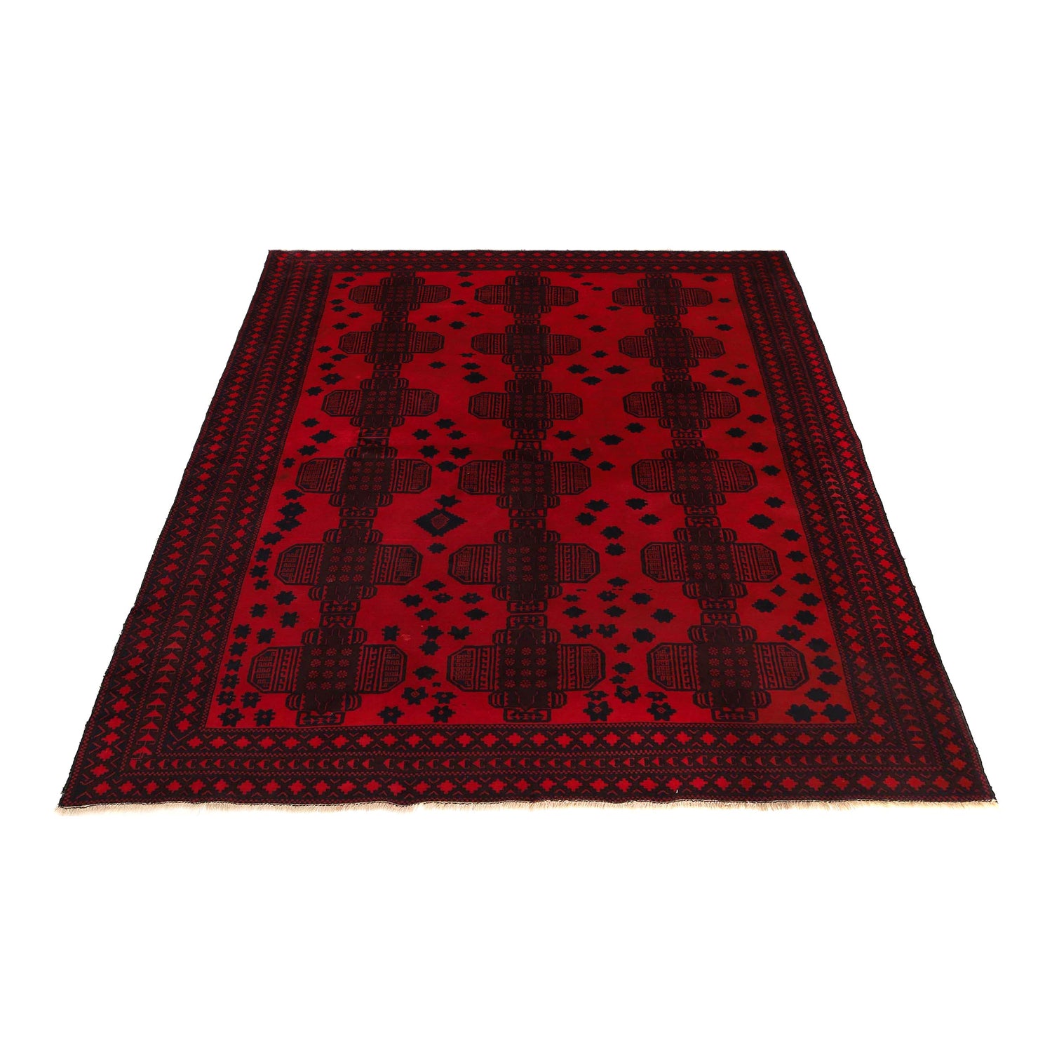 Red Color Baluchi Rug 7' 1" x 9' 0" (ft) - No. 3938