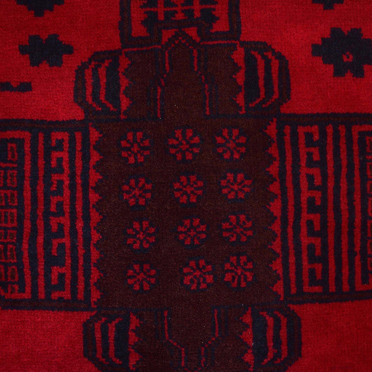 Red Color Baluchi Rug 7' 1" x 9' 0" (ft) - No. 3938