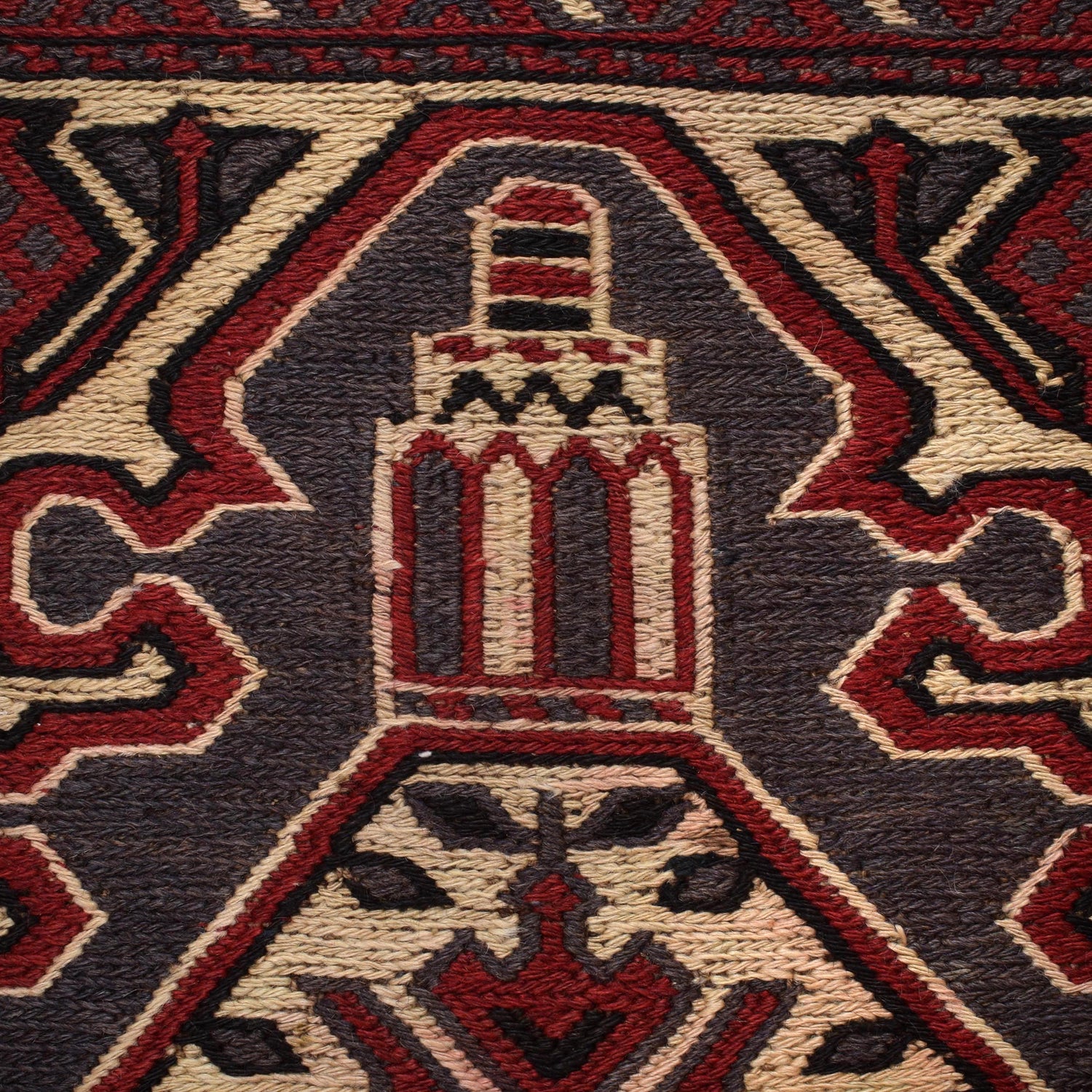 Hand Knotted Vintage Kilim 3' 0" x 4' 8" (ft) - No. 3985