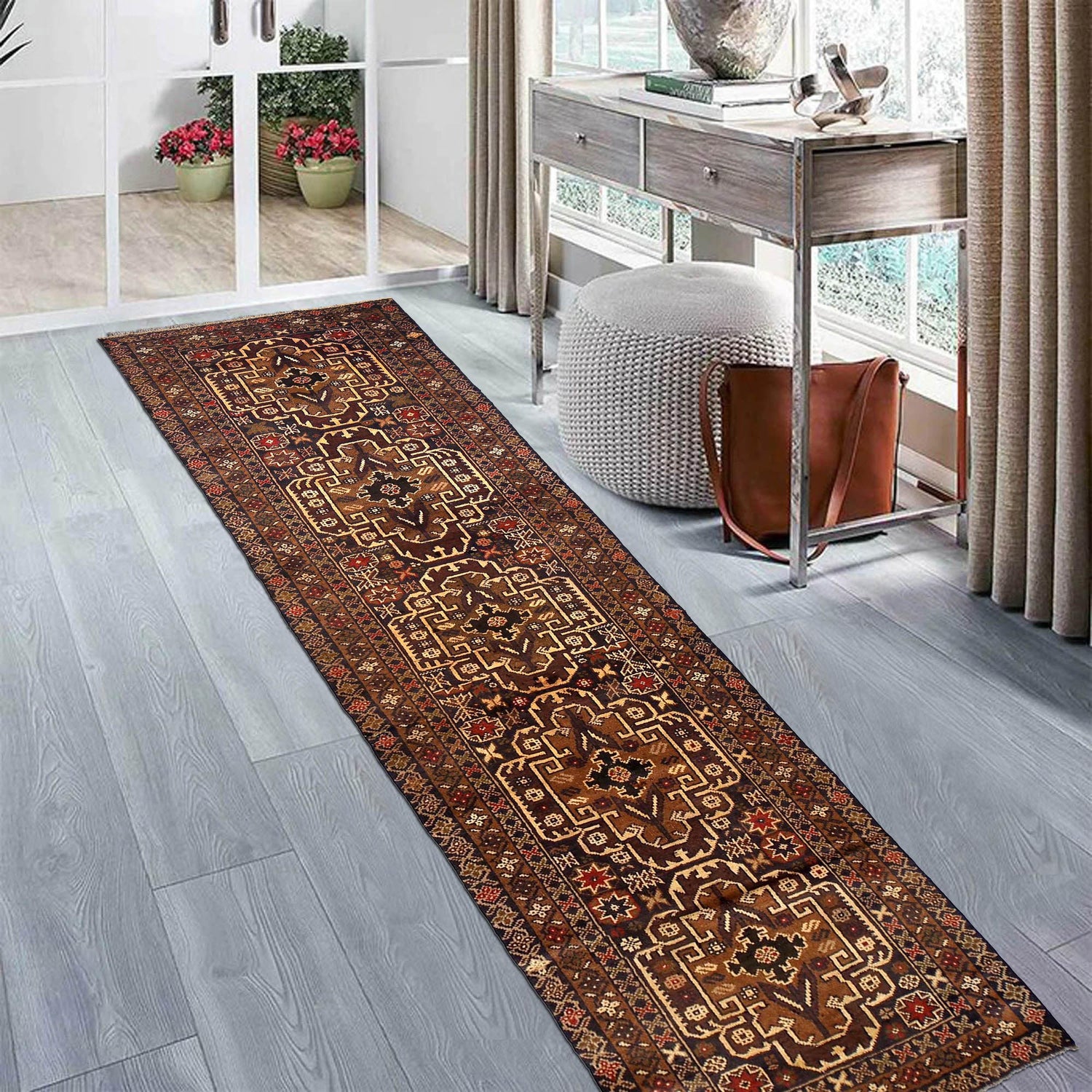 Vintage Baloch Runner 2' 6" x 9' 1" (ft) - No. AL39