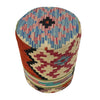 Handmade Kilim Round Stool for Home 1' 2" x 1' 5" (ft) - No. AL4