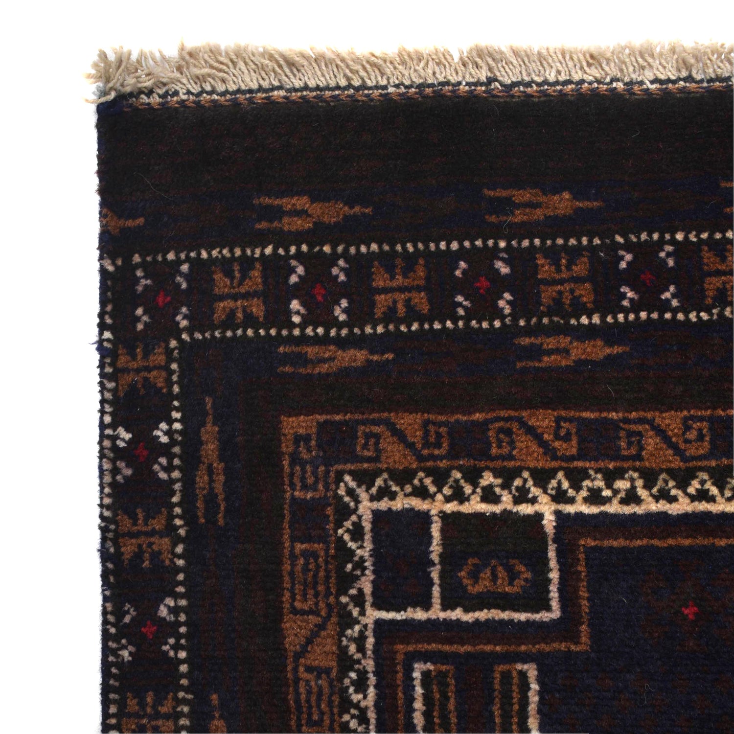 Hand Knotted Vintage Baluchi Runner 2' 7" x 8' 11" (ft) - No. AL50