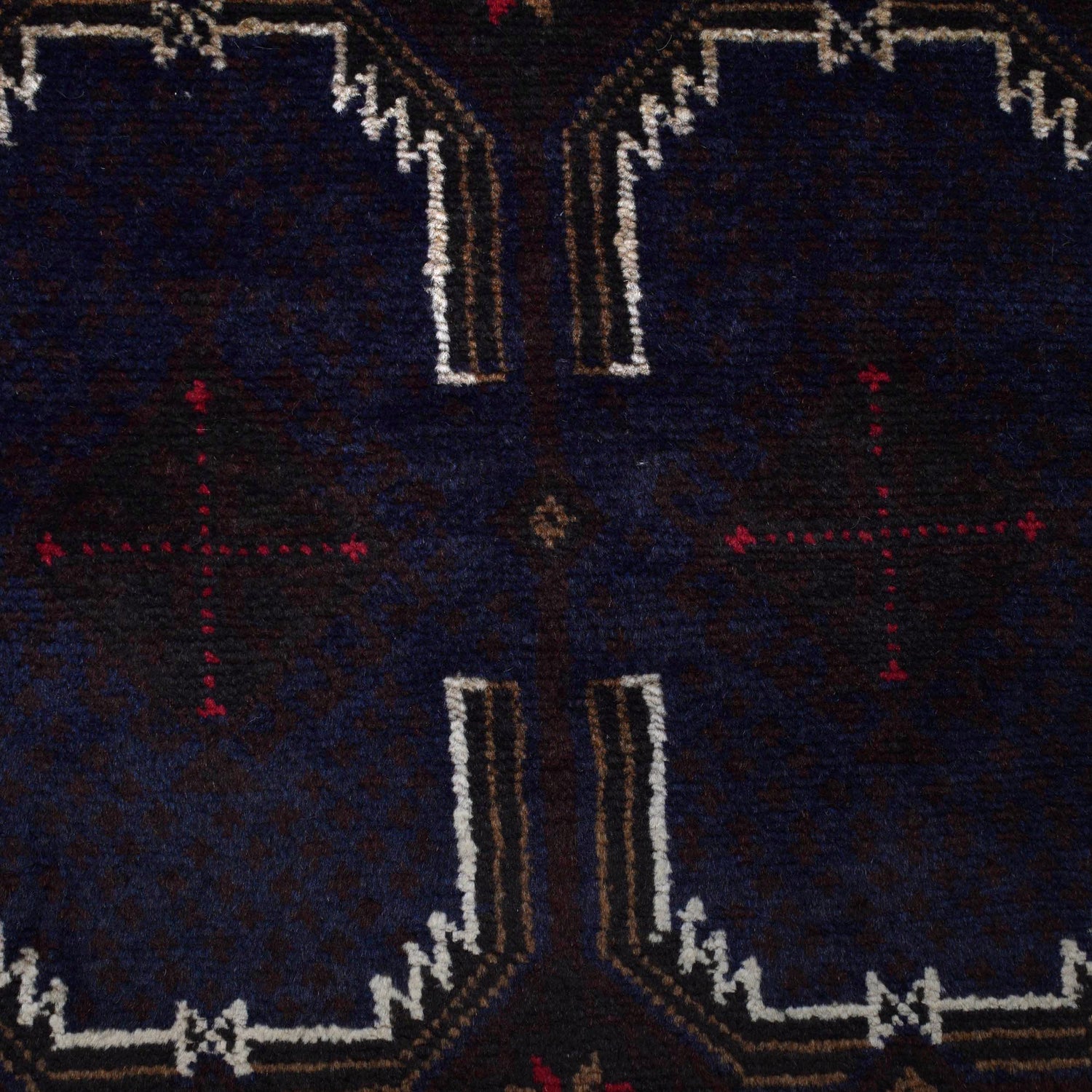 Hand Knotted Vintage Baluchi Runner 2' 7" x 8' 11" (ft) - No. AL50