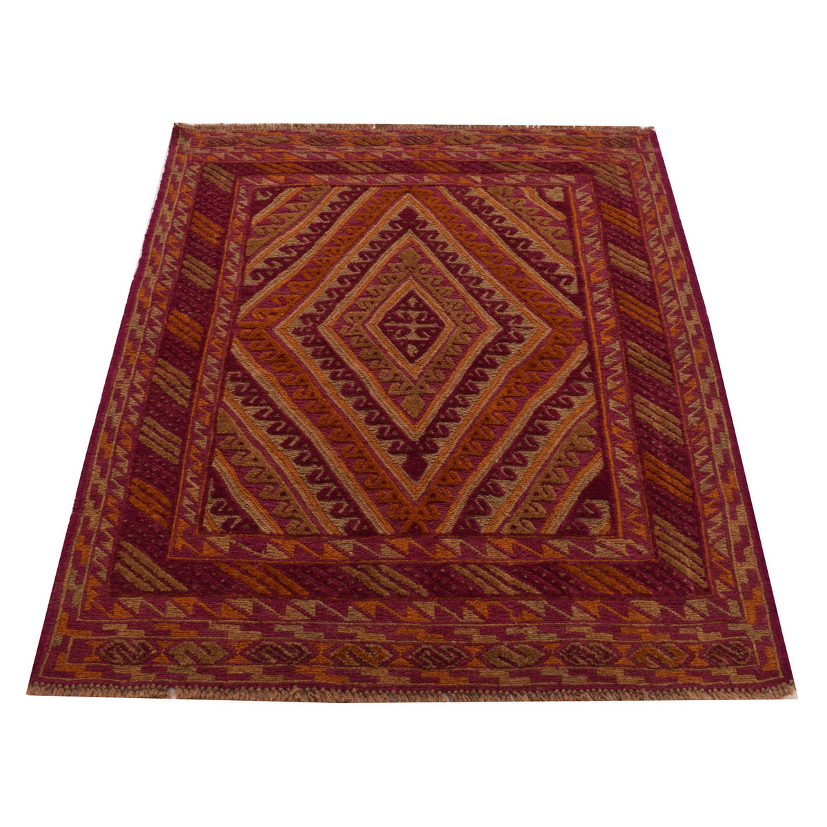 Multicolored Small Square Rug 3' 4 x 4' 1 # 5215