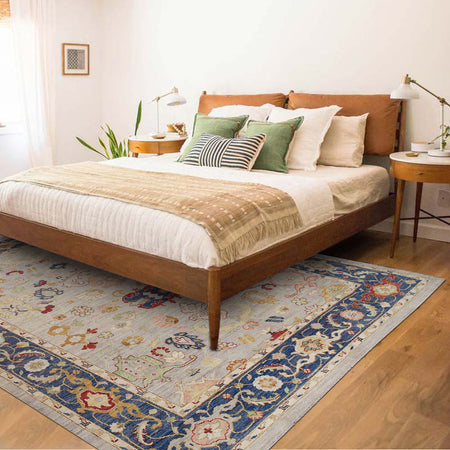 Hand Knotted Oushak Rug 10' 1" x 13' 0" (ft) - No. 5707