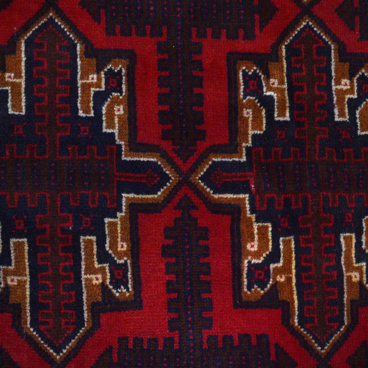 Red Color Baluchi Rug 9' 10" x 13' 3" (ft) - No. 6523
