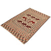 White Sumak Kilim 4' 1 x 5' 8 (ft) - No. 7356