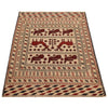 White Sumak Kilim 4' 1 x 5' 8 (ft) - No. 7356