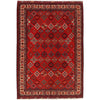 Red Color Khoja Roshnai Carpet 6' 7" x 10' 2" (ft) - No. 7364