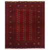 Hand Knotted Bokhara Wool Rug 4' 4 x 5' 8 (ft) - No. 7402