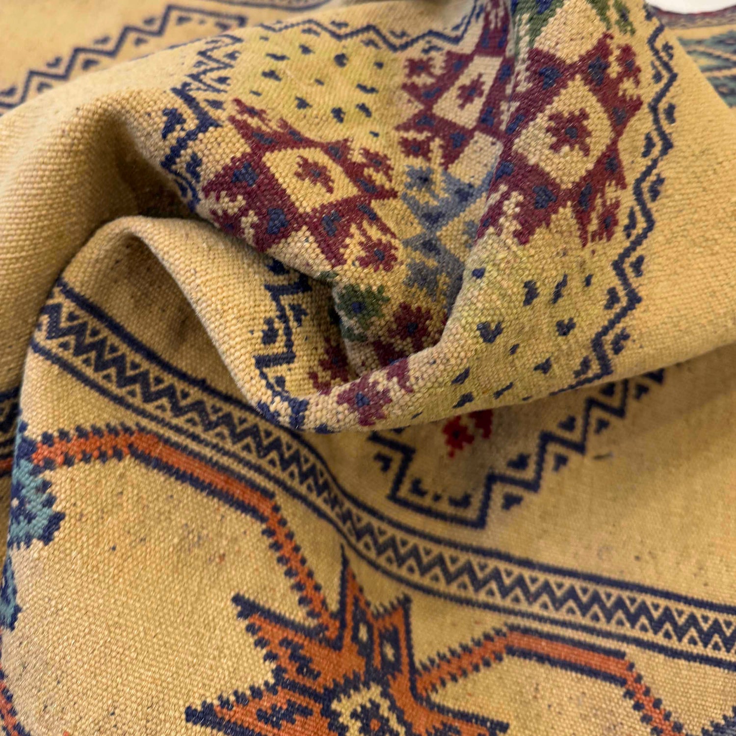 Handmade Flatweave Dhurrie Runner 2' 7" x 9' 11" (ft) - No. 7466