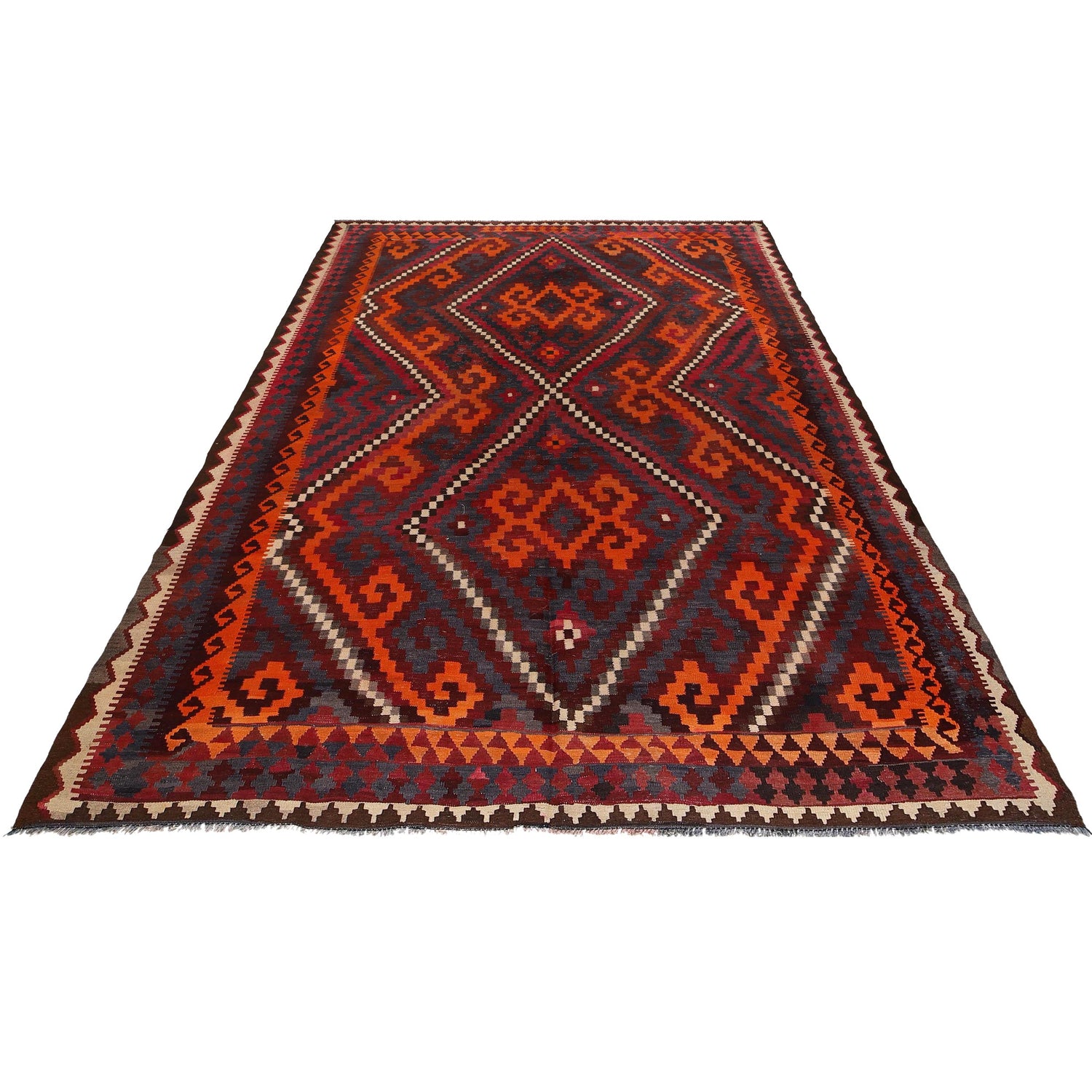 Hand Knotted Multi-Color Kilim 8' 4" x 12' 5" (ft) - No. 7850