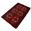 Red Baluchi Rug 2' 9 x 4' 6 (ft) - No. 7919