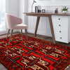 Red Baluchi Rug 2' 9 x 4' 6 (ft) - No. 7919