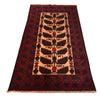 Ivory Baluchi Rug 2' 6 x 4' 7 (ft) - No. 7955