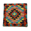 Kilim Square Stool for Living Room 1' 3" x 1' 3" (ft) - No. AL7