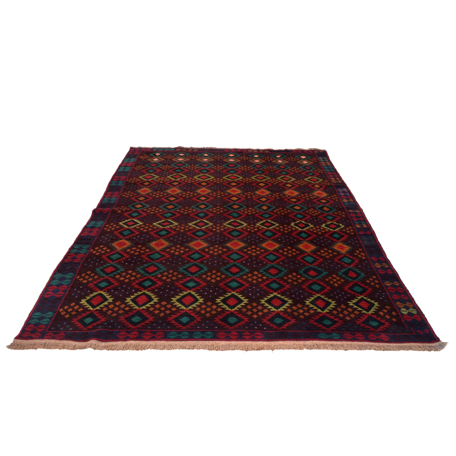 Hand Knotted Baluchi Carpet 6' 0" x 8' 1" (ft) - No. 8912