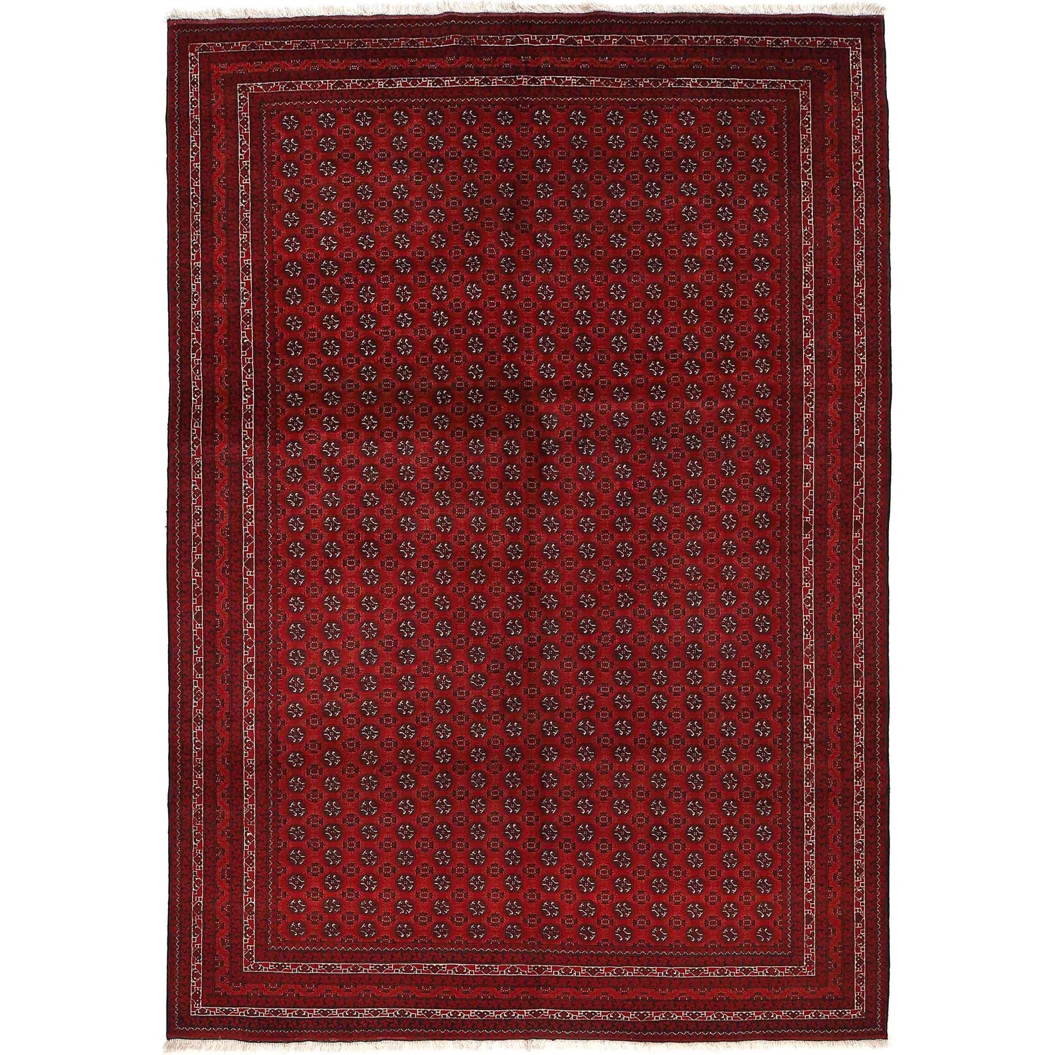 Hand Knotted Khoja Roshnai Carpet 6' 6" x 9' 6" (ft) - No. 9041