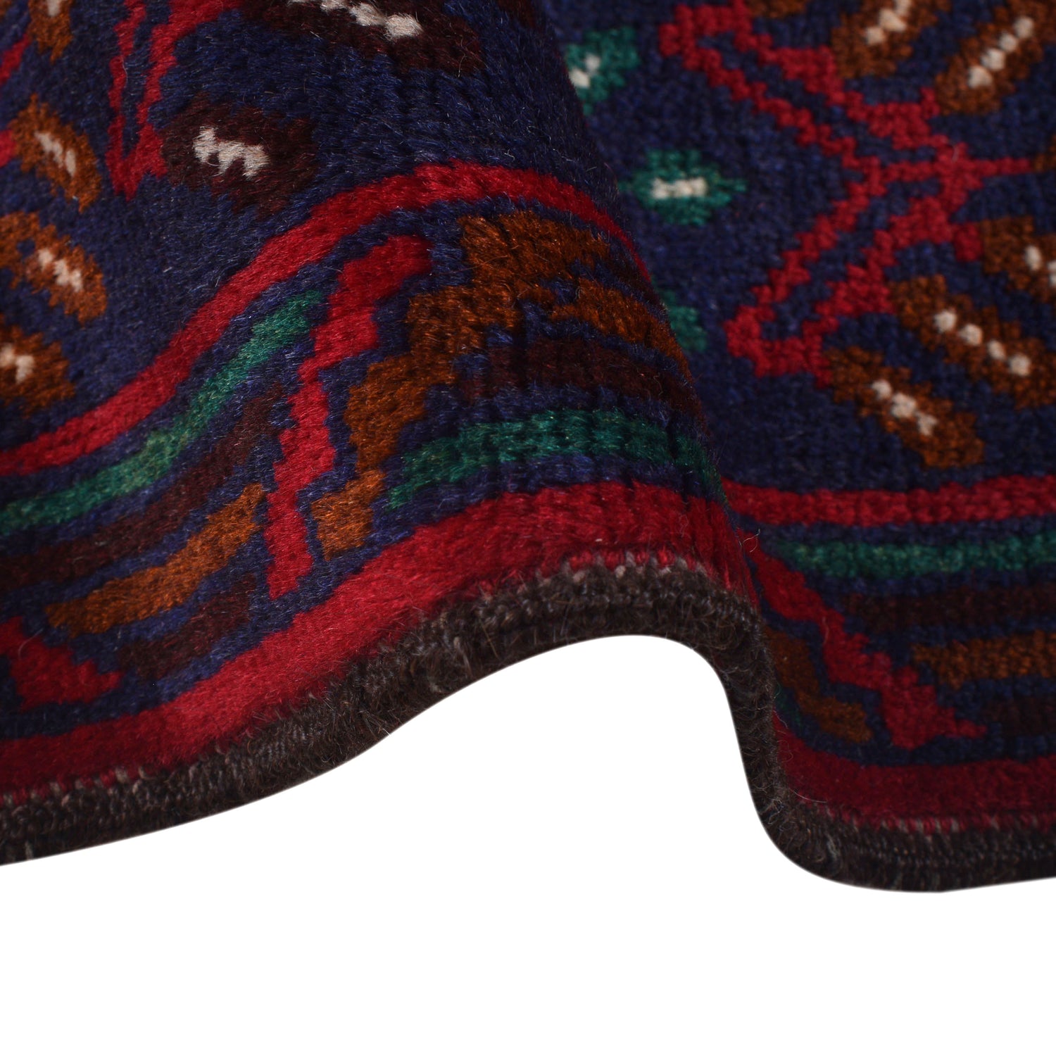 Hand Knotted Baluchi Rug 6' 7" x 9' 9" (ft) - No. 9171