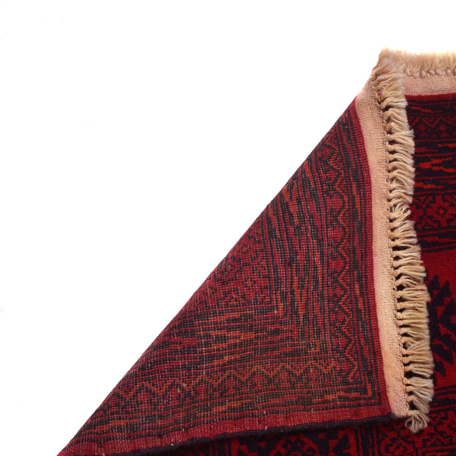 Red Color Bokhara Carpet 8' 3" x 10' 10" (ft) - No. 9246