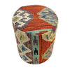 Kilim Round Stool for Living Room 1' 2" x 1' 5" (ft) - No. AL9