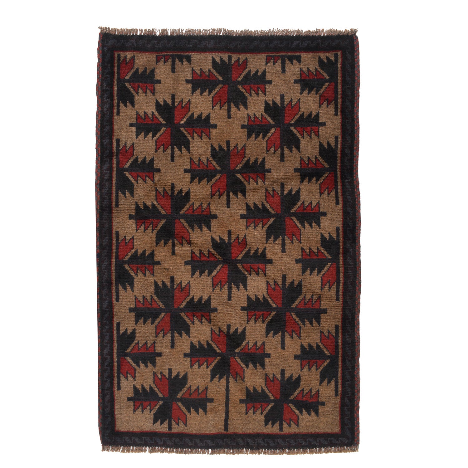 Tribal Baloch Rug 3' 0 x 4' 6 (ft) - No. B15810