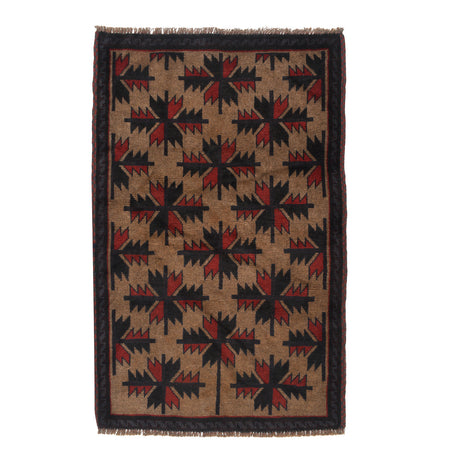 Tribal Baloch Rug 3' 0 x 4' 6 (ft) - No. B15810