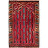 Red Color Prayer Rug 2' 6" x 3' 10" (ft) - No. B15816