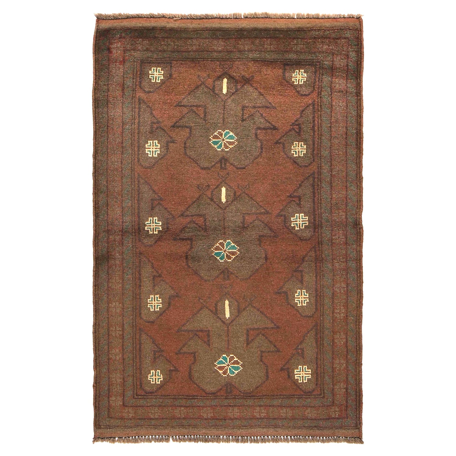 Handmade Overdye Rug 2' 9 x 4' 3 (ft) - No. B16253