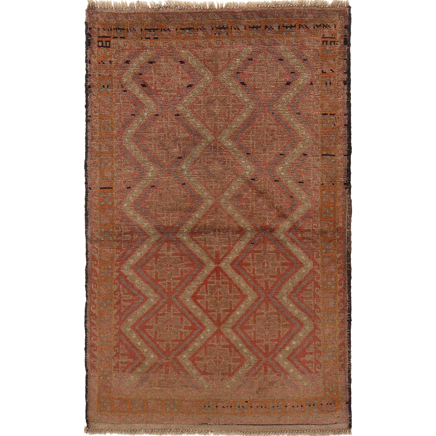 Hand Knotted Overdyed Rug 2' 9 x 4' 6 (ft) - No. B16280
