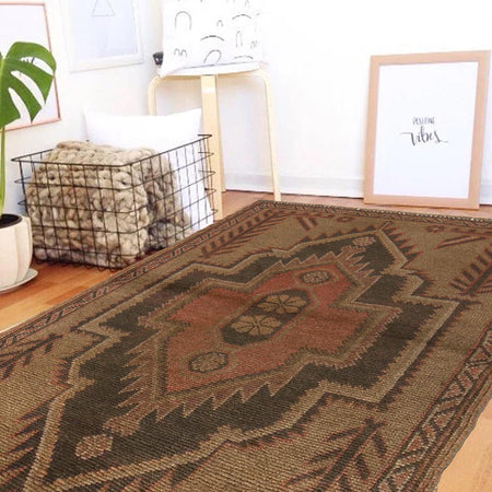 Hand Knotted Overdyed Rug 2' 8" x 4' 2" (ft) - No. B16732