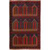 Islamic Prayer Rug 3' 2" x 4' 11" (ft) - No. B17645