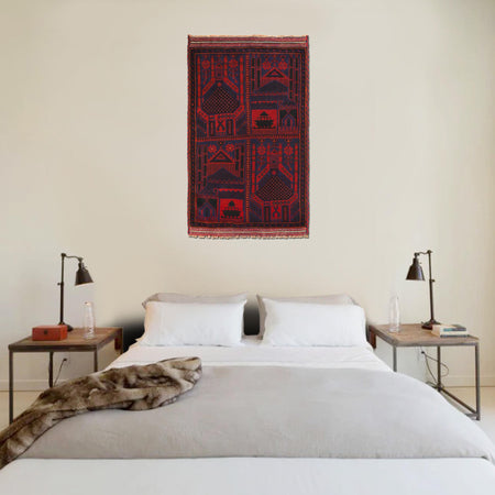 Small Prayer Rug 3' 2" x 5' 1" (ft) - No. B18431