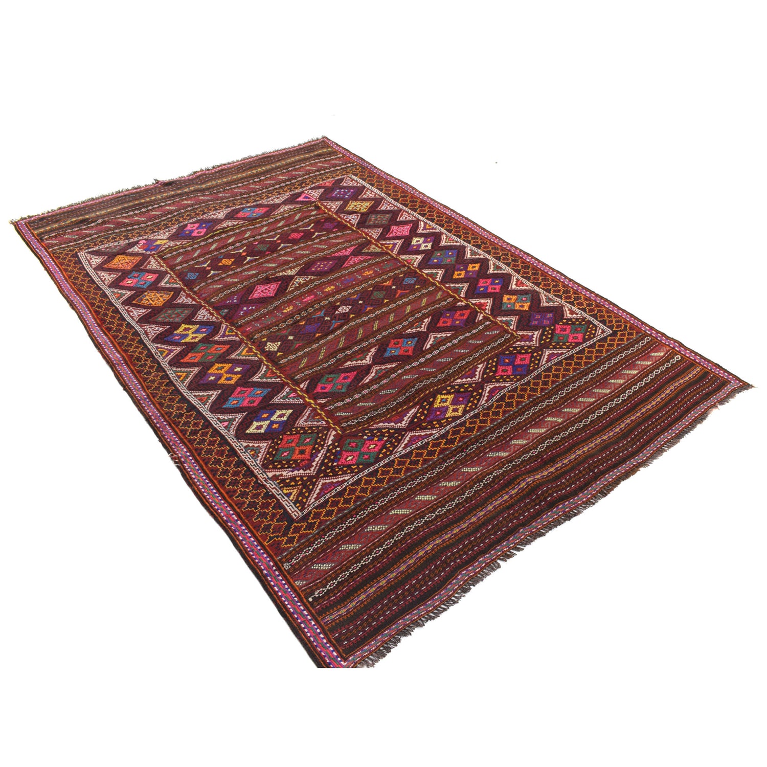 Bedroom Flatweave Kilim 4' 11" x 7' 8" (ft) - No. B20313