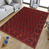 Red Mashwani Rug 6' 8 x 8' 7 (ft) - No. B21038