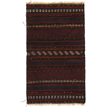 Handmade Table Sheet Kilim Runner 2' 7" x 4' 4" (ft) - No. B21290