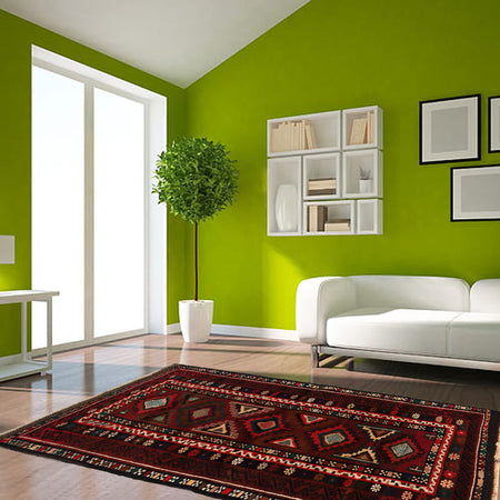 Hand Knotted Baluchi Rug 3' 5 x 6' 0 (ft) - No. B22630