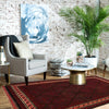 Red Baluchi Rug 4' 9 x 7' 4 (ft) - No. B23712