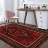 Red Color Baluchi Rug 4' 7 x 7' 3 (ft) - No. B23787