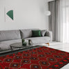 Red Color Baluchi Rug 2' 7 x 4' 5 (ft) - No. B26353