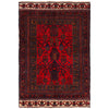 Red Color Baluchi Rug 3' 7 x 5' 4 (ft) - No. B26479