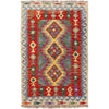 Handmade Vegetable Kilim 2' 8 x 4' 4 (ft) - No. B26747