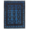 Blue Overdyed Rug 4' 2 x 5' 4 (ft) - No. B26771