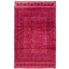 Pink Overdyed Rug 3' 5 x 6' 0 (ft) - No. B26779